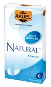 AKUEL NATURAL 6 EXTRA LUBRIFICATI - Vita di coppia - Profilattici